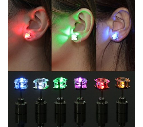Stylish LED Color Matching ear ring
